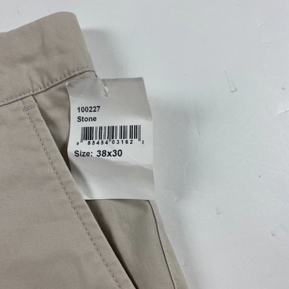 NWT Bonobos Straight Leg Washed Chinos Pants Mens 38 x 30 Stone Beige Cotton - Picture 5 of 16